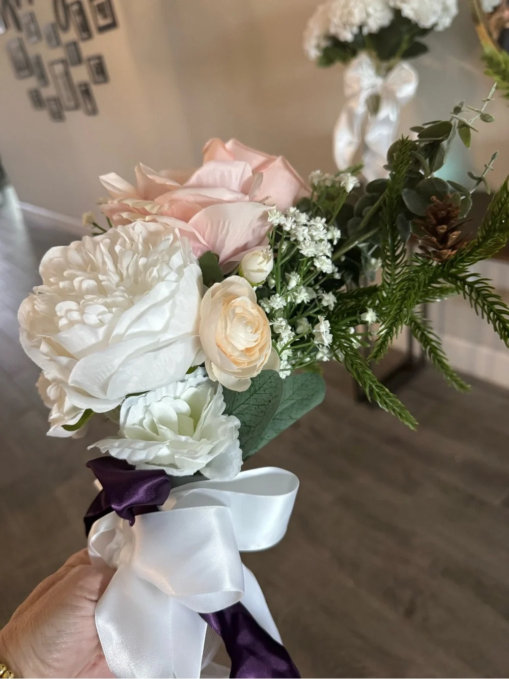 Set of 4 — Chair Bouquets with Ribbon